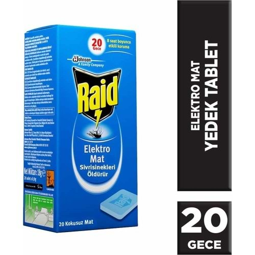 RAİD Elektro Mat Tablet 20li (20gece)