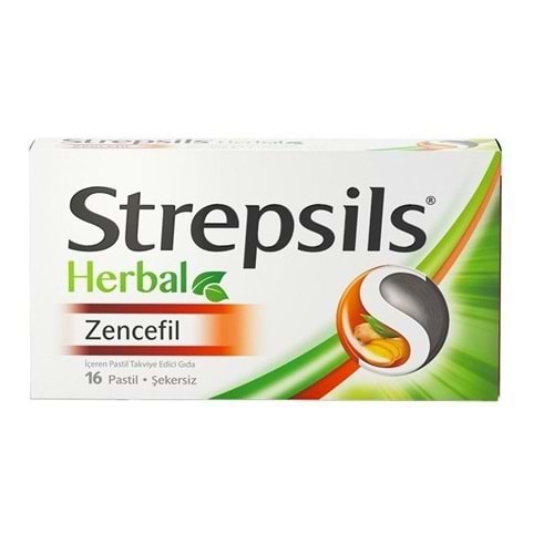 STREPSİLS Pastil (24lü) Herbal-Zencefil