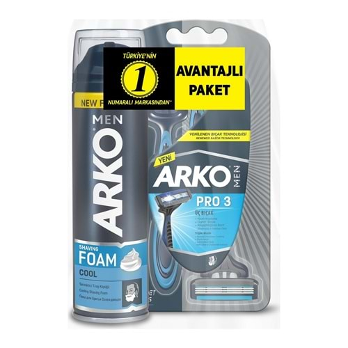 ARKO 2Li Set (Köpük+Bıçak)