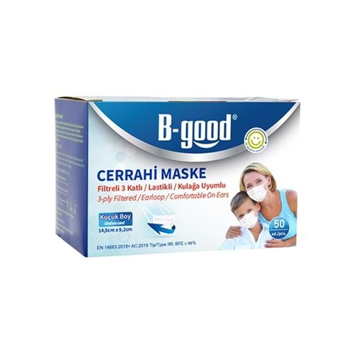 B-GOOD Cerrahi Maske (Küçük Boy)