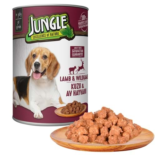 PELAGOS Jungle Köpek Maması (Konserve-400gr) Yetişkin-Kuzu Etli *12