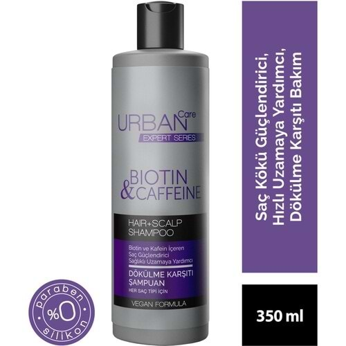 URBAN Expert Biotin&Caffein (350ml) Şampuan