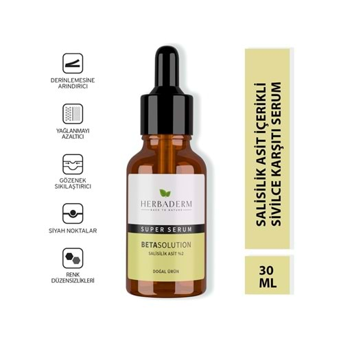 HERBADERM Süperserum Salisilikasit %2 30ml