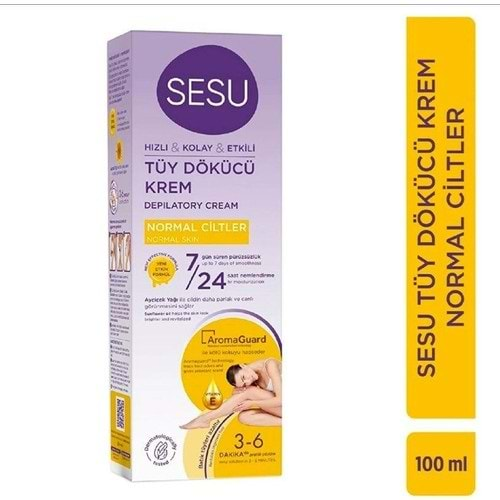 SESU Tüy Dökücü Krem (100ml) Normal Ciltler