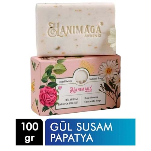 HANIMAĞA Sabun (100gr) Gül-Susam-Papatya