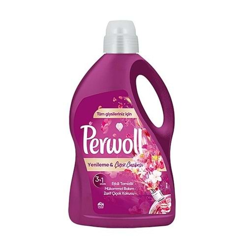 PERWOLL Sıvı Çamaşır Deterjanı (2,7litre-45Yıkama) Büyüleyici Çiçekler