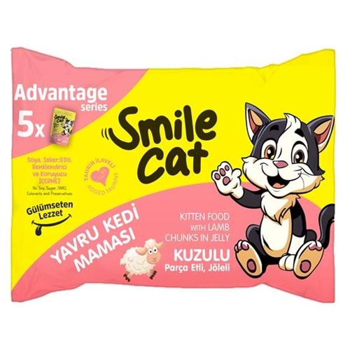 PELAGOS Smile Kedi Maması (Pouch-425gr) Yavru Kedi - Kuzulu