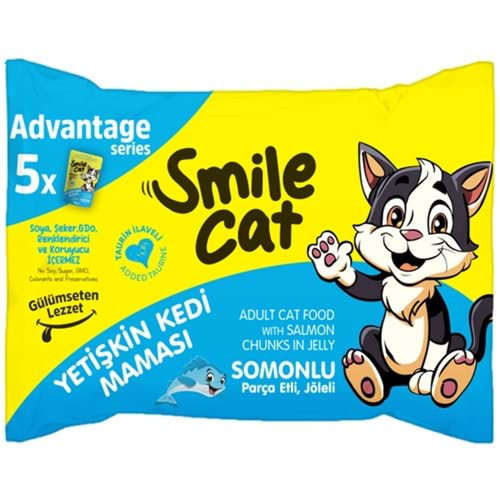 PELAGOS Smile Kedi Maması (Pouch-425gr) Yetişkin Kedi - Somonlu
