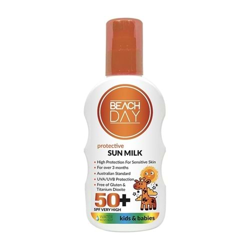 BEACH DAY Güneş Kremi Bebek ve Çocuk F50+ 150ml