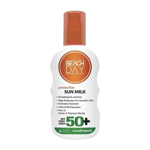 BEACH DAY Güneş Kremi Alerji Karşıtı F50+ 150ml