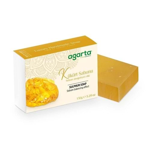 AGARTA El Yapımı Güzellik Sabunu (150gr) Kükürt