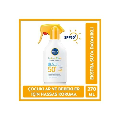 NİVEA Sun Kids Hassas Koruma (Trigger-Krem) F50+ 270ml