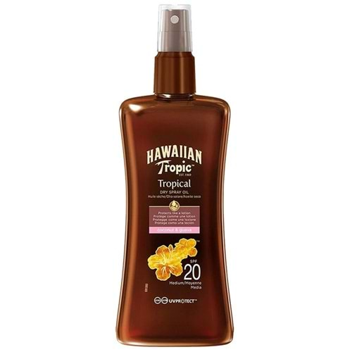 HAWAİİAN TROPİC Oil (200ml-Sprey) F20 Protective Carrot