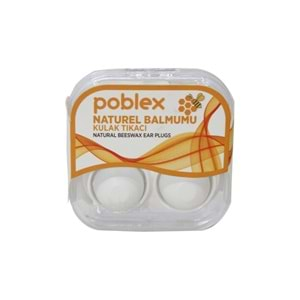 POBLEX (Kulak Tıkacı) Naturel Balmumu - 2li