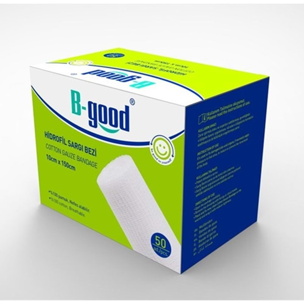 B-GOOD Hidrofil Sargı Bezi 10Cmx150Cm