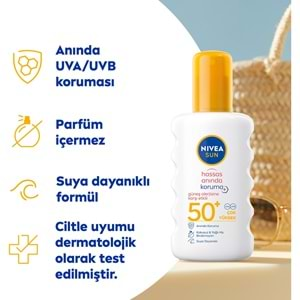 NİVEA Sun Güneş Alerjisine Karşı (Sprey-Krem) F50