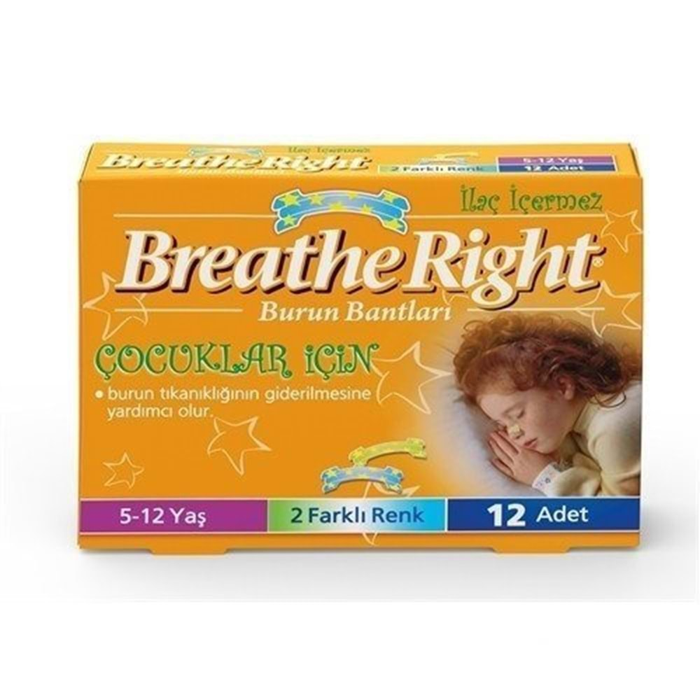 BREATHE RİGHT Burun Bandı (Çocuk) 12li