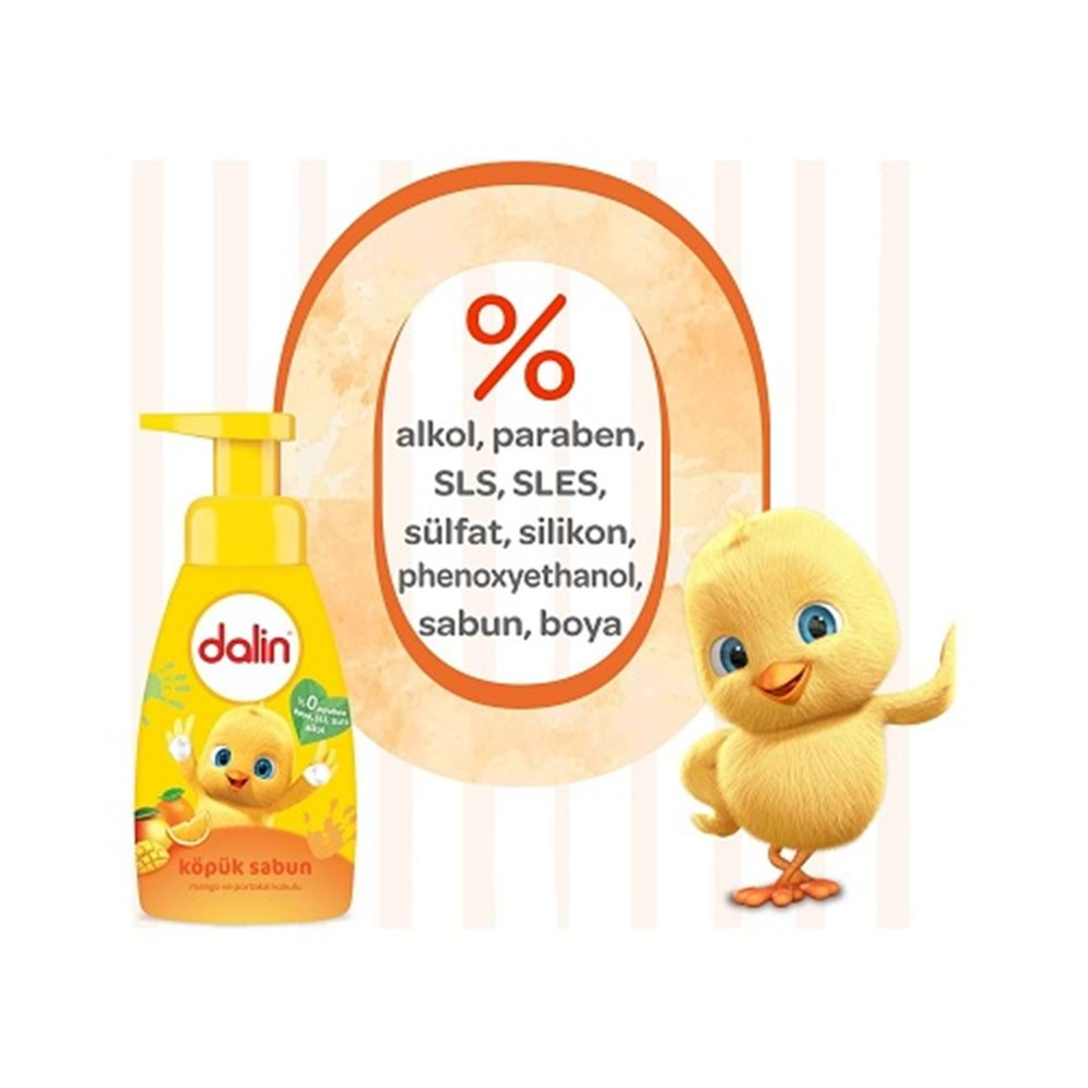 DALİN Köpük Sabun (200ml) Mango ve Portakal