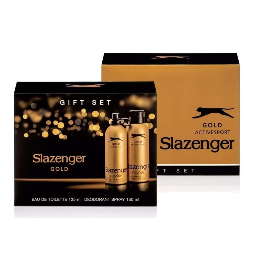 SLAZENGER Kofre (Erkek) Gold 125ml+150ml