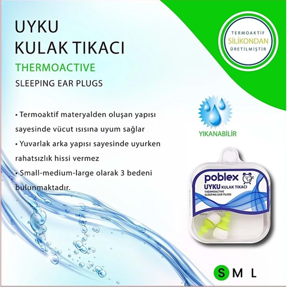 POBLEX (Kulak Tıkacı) Uyku - Small