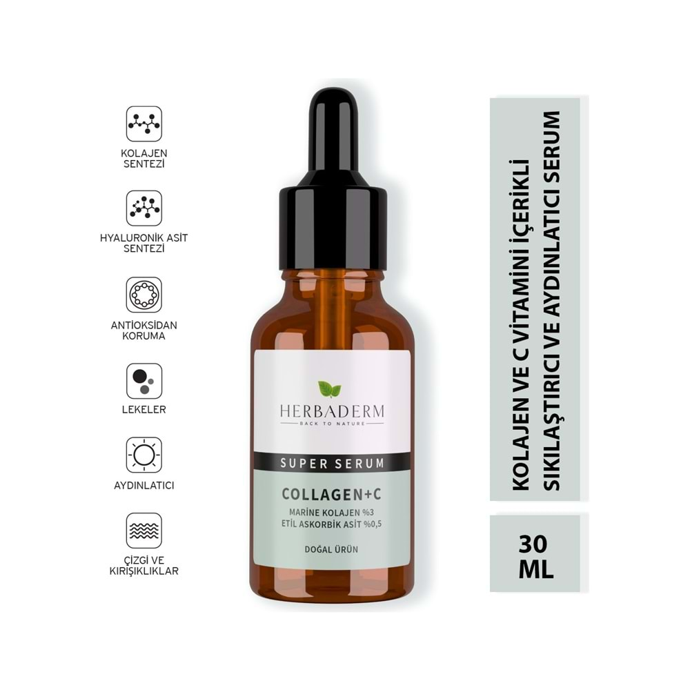 HERBADERM Süperserum Collagen+ Vitamin C 30ml