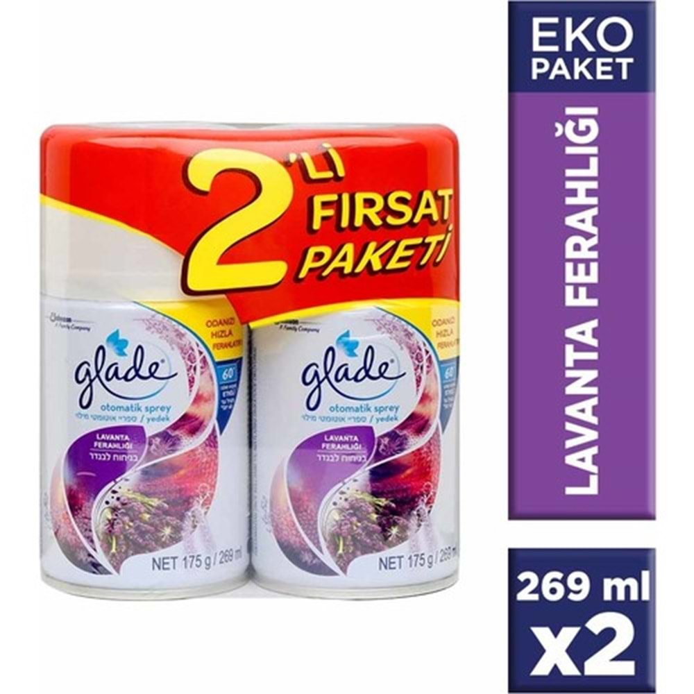 GLADE Otomatik Sprey Yedek (2li) Lavanta Ferahlığı