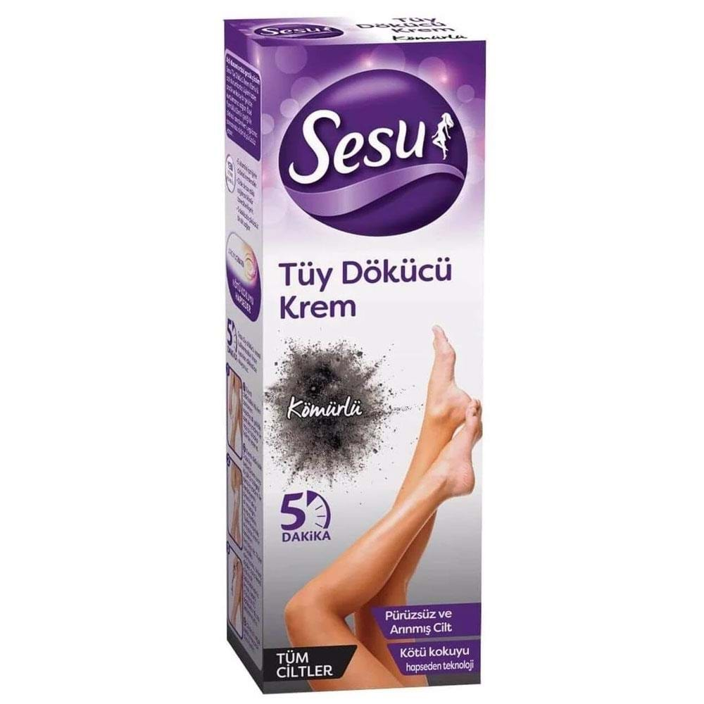 SESU Tüy Dökücü Krem (100ml) Kömürlü