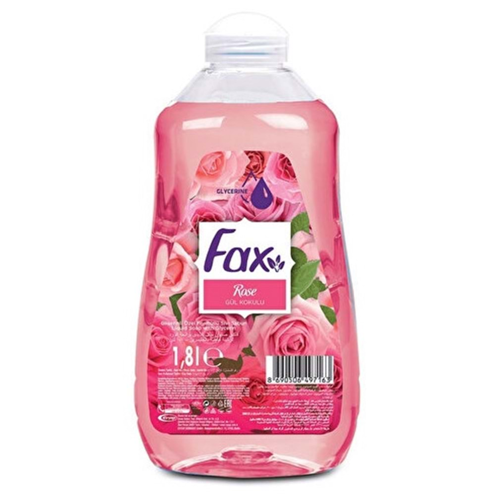 FAX Sıvı Sabun (1,8 Litre) Gül Kokulu