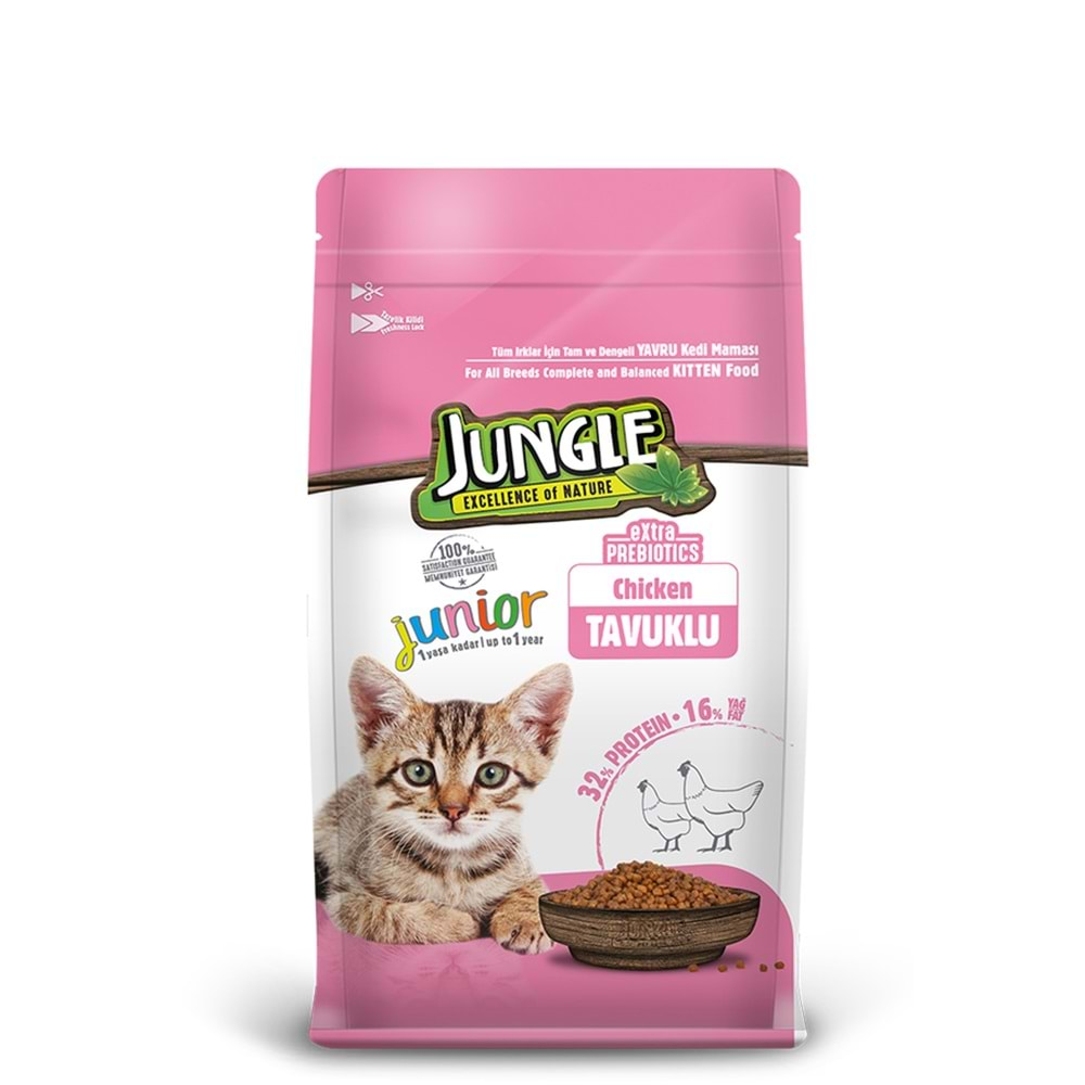 PELAGOS Jungle Kedi Maması (500gr) Yavru-Tavuklu