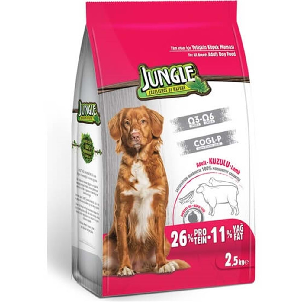 PELAGOS Jungle Köpek Maması (2,5kg) Yetişkin-Kuzu Etli