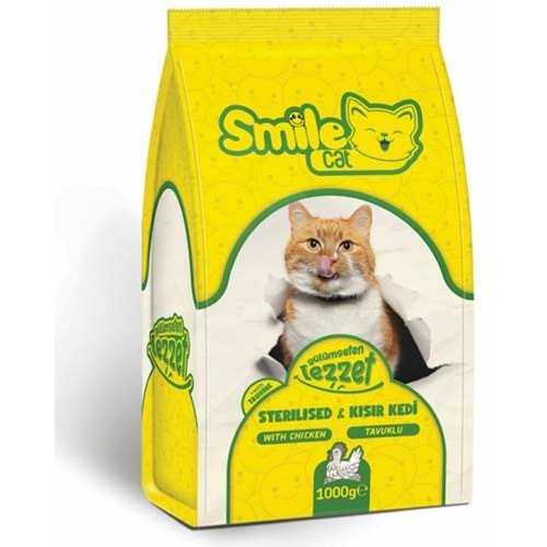 PELAGOS Smile Kedi Maması (1kg) Kısır Kedi-Tavuklu