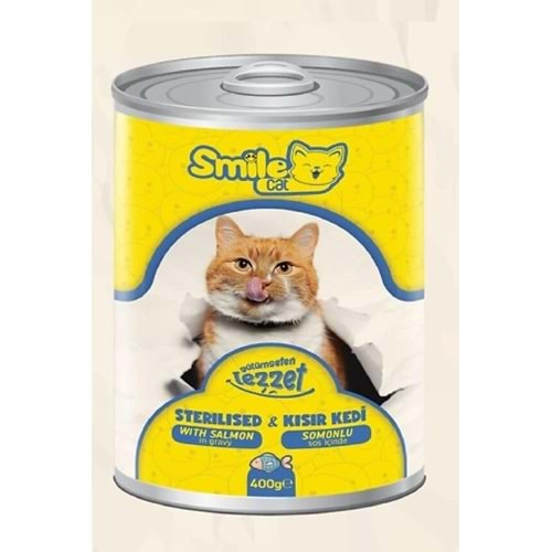 PELAGOS Smile Kedi Maması (Konserve-400gr) Kısır Kedi-Somonlu*12