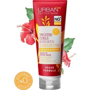 URBAN Twisted Curls Hibiscus Water&Shea Butter (250ml) Şampuan