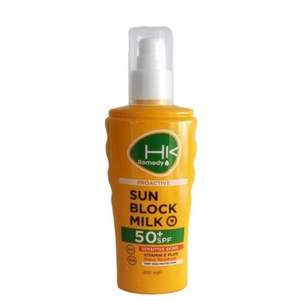 HK REMEDY Sun Milk 50+Hassas Ciltler