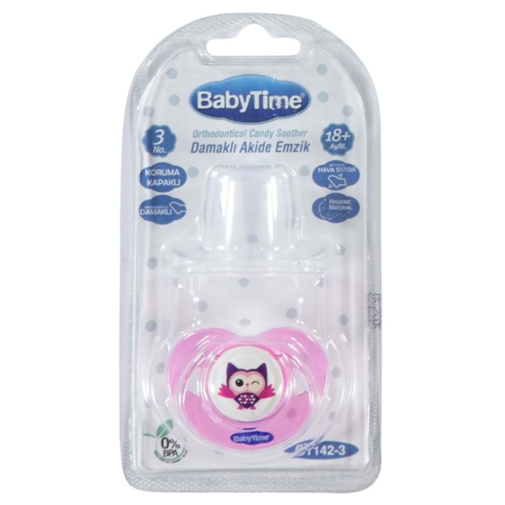 BABYTİME 142/3 Damaklı Akide Emzik No:3