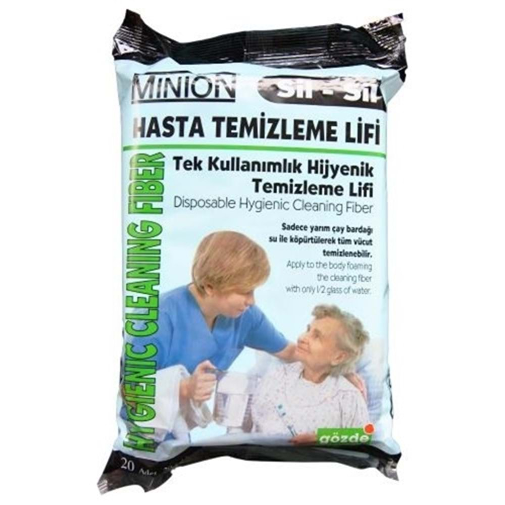 MİNİON Sil Hasta Temizleme Lifi 20li (MN 905)