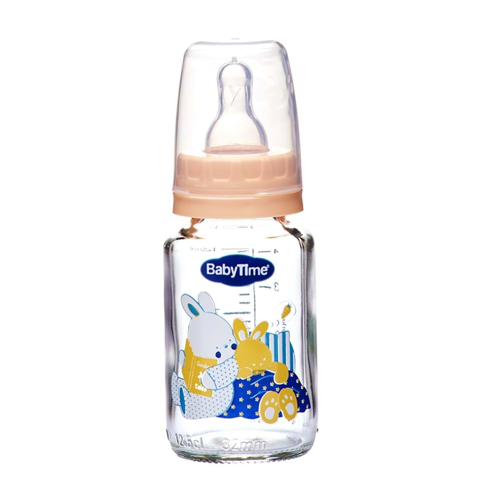 BABYTİME 074 Klasik Cam Biberon 125ml