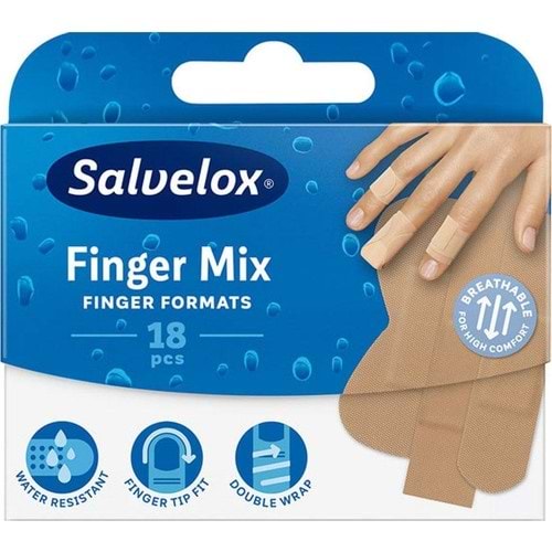 SALVELOX Yarabandı (18li) Finger Mix