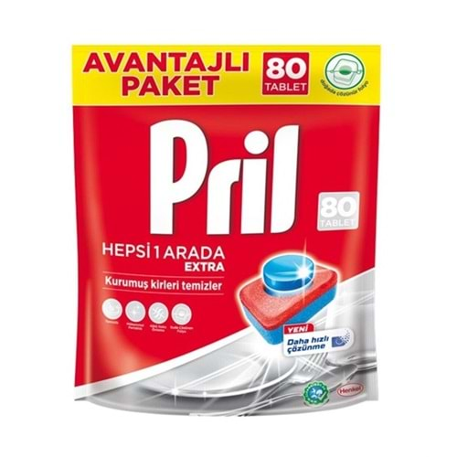 PRİL Bulaşık Makinası HepsiBirarada Tablet 80li