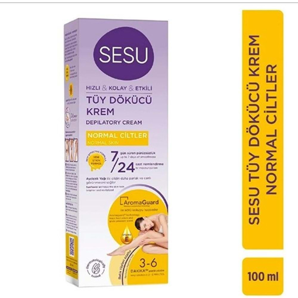 SESU Tüy Dökücü Krem (100ml) Normal Ciltler