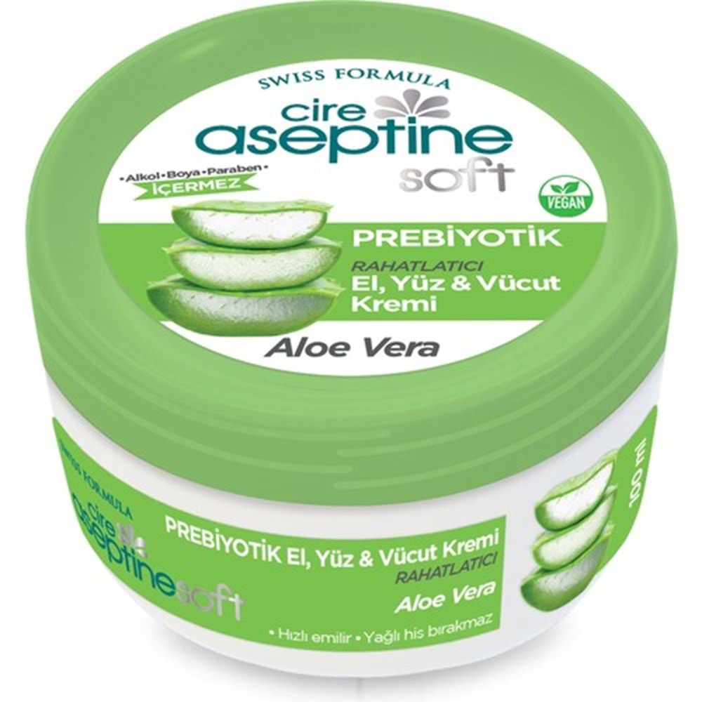 CİRE ASEPTİNE Krem (Kavanoz-100ml) AloeVera