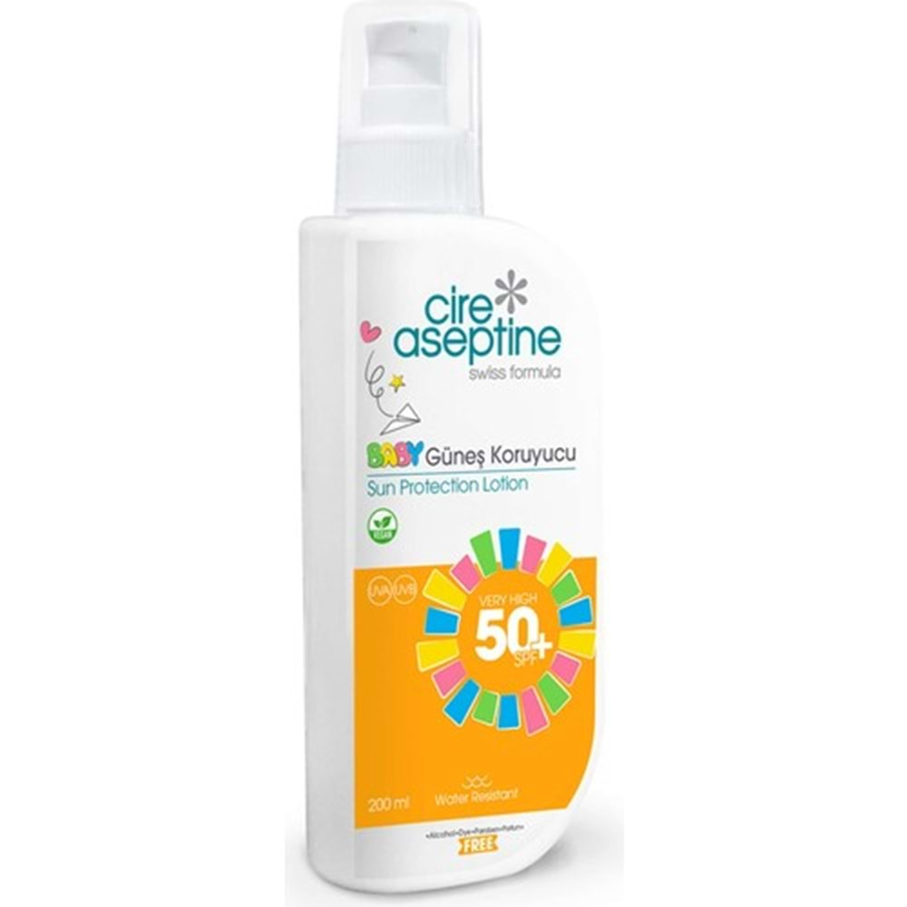 CİRE ASEPTİNE Güneş Koruyucu (200ml) F50 Baby