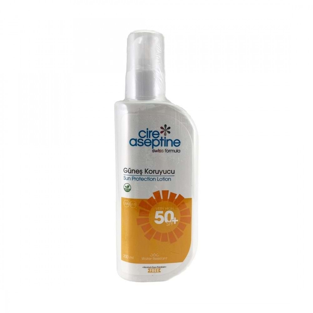 CİRE ASEPTİNE Güneş Koruyucu (200ml) F50