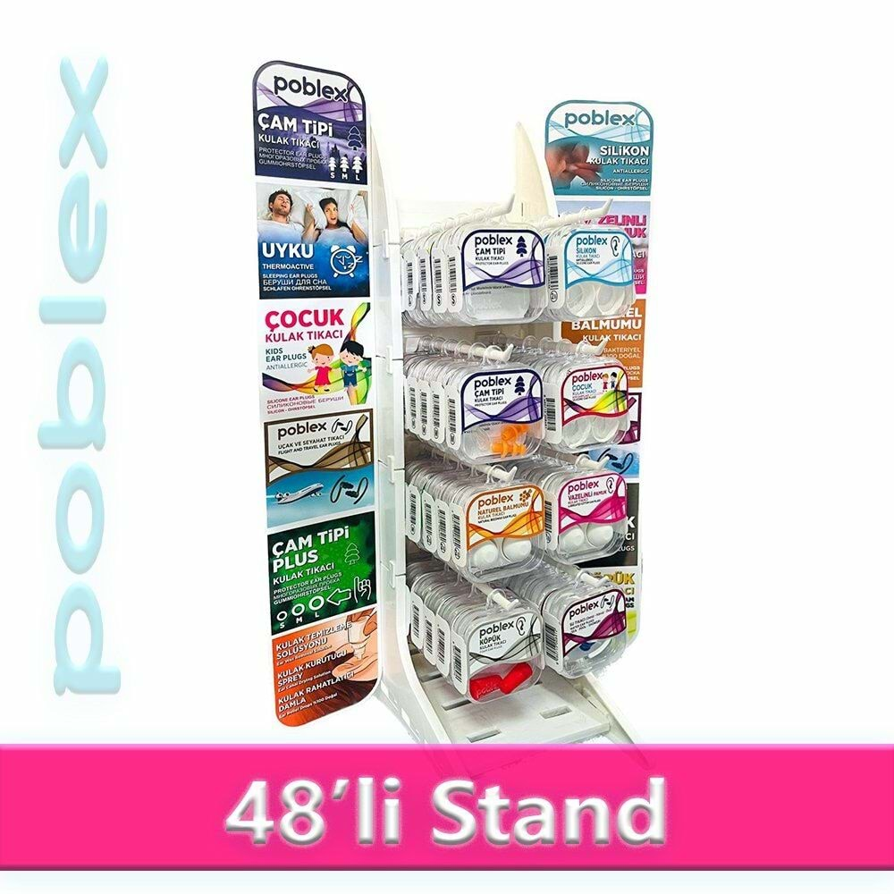 POBLEX Kulak Tıkacı Stand (48li)