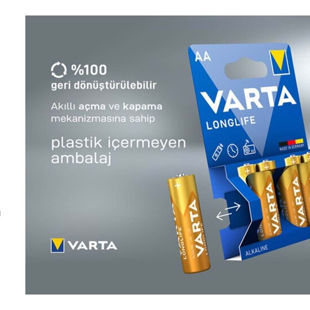 VARTA Pil Longlife (4lü) AA