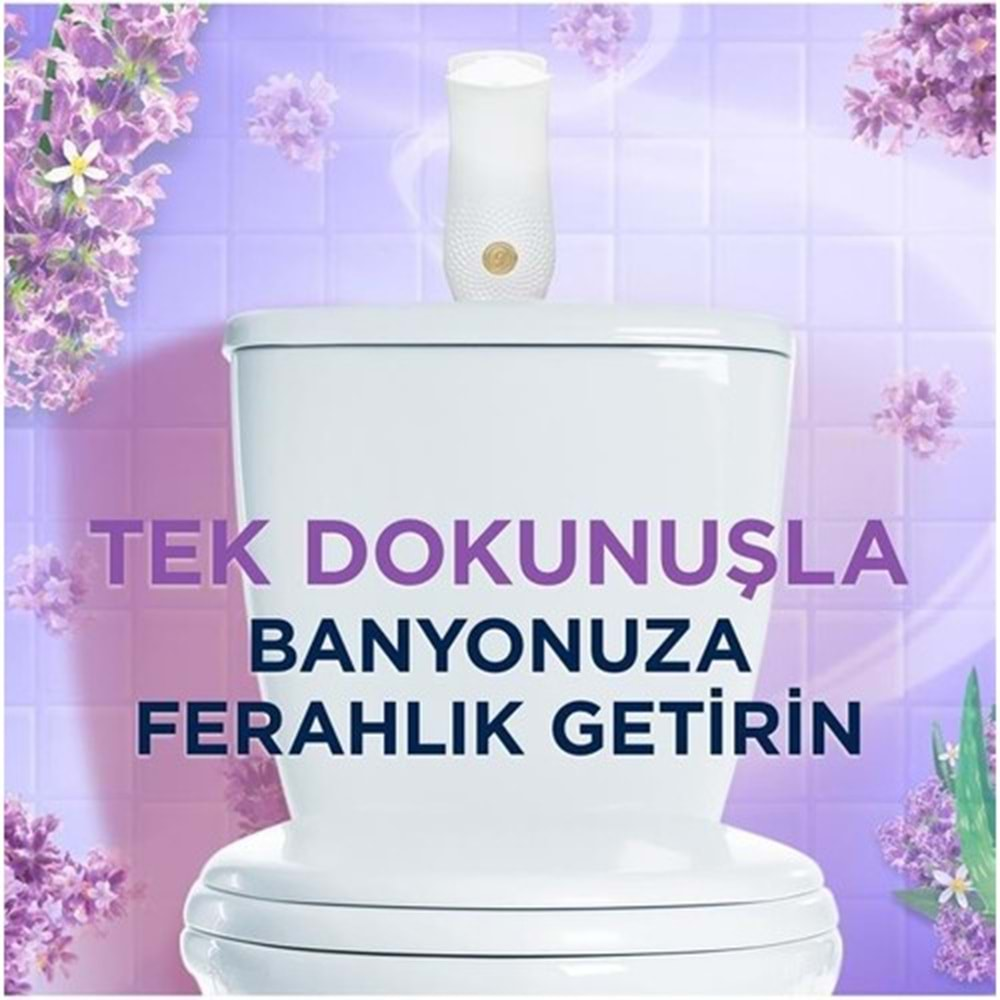 GLADE Banyo Hava Tazeleyici Cihaz+Yedek (10ml) Lavanta