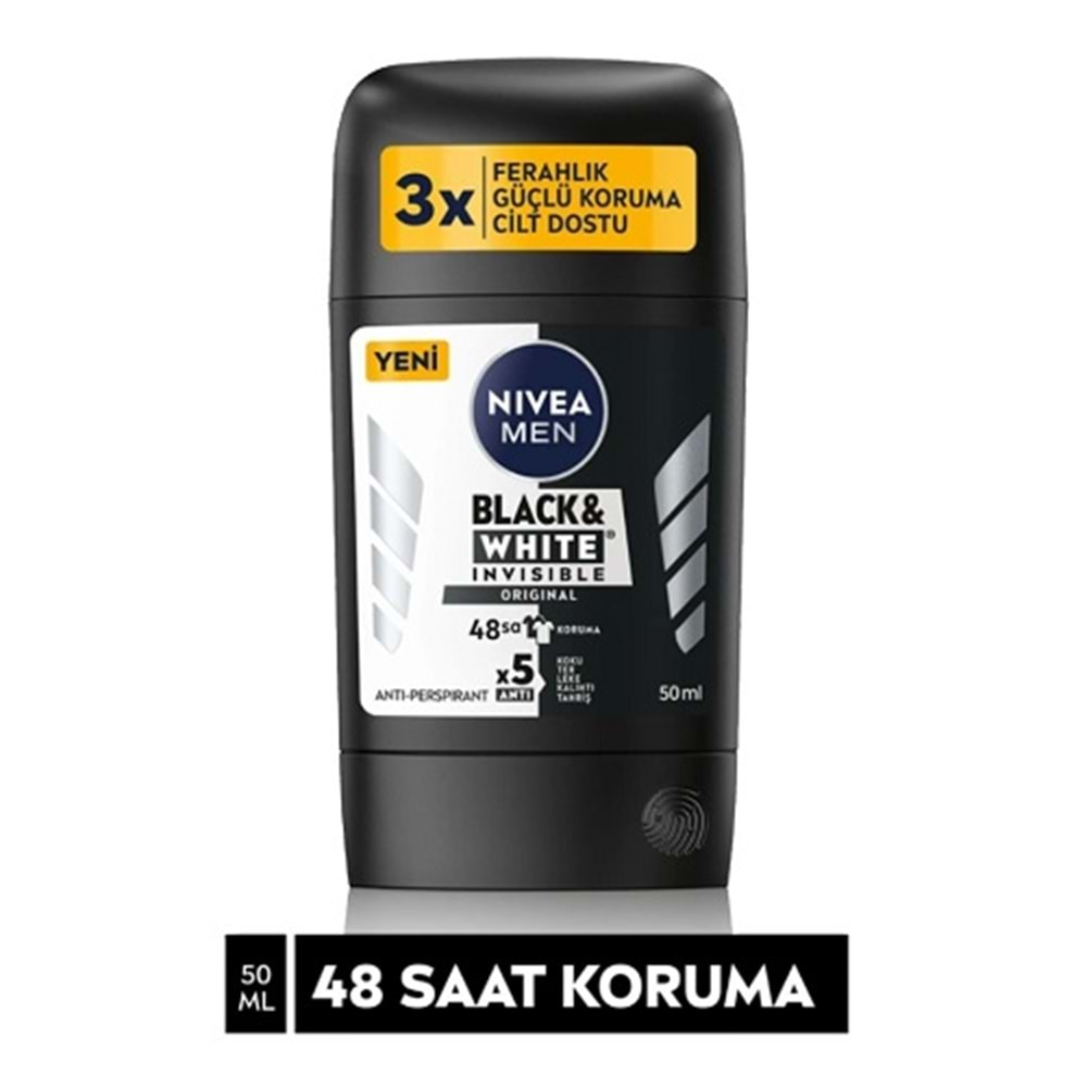 NİVEA Stick (Erkek) B&w Orjinal 50ml