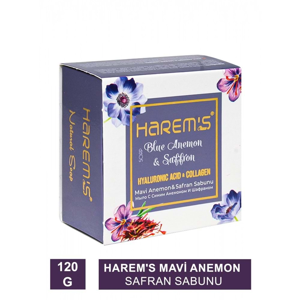 HAREM Sabun (120gr) Mavi Anemon ve Safran