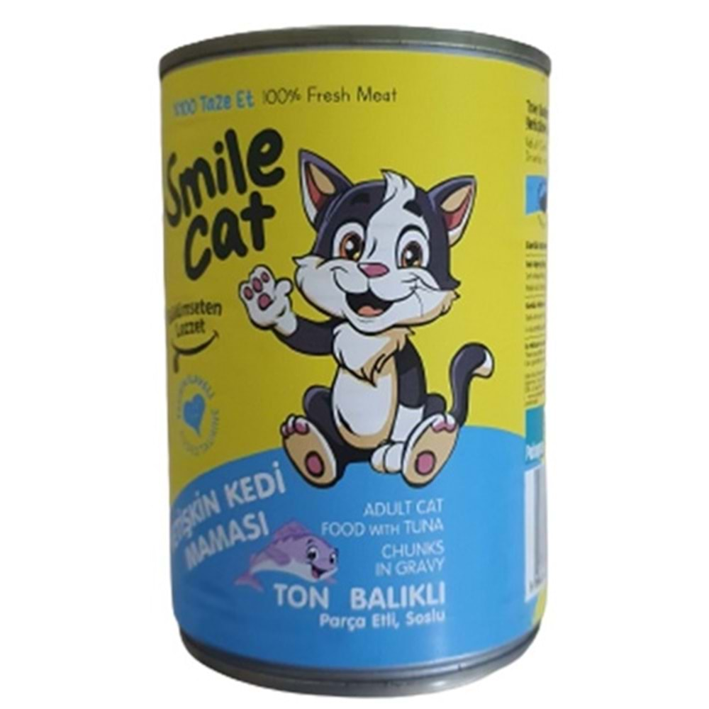 PELAGOS Smile Kedi Maması (Konserve-400gr) Yetişkin-Ton Balıklı *12