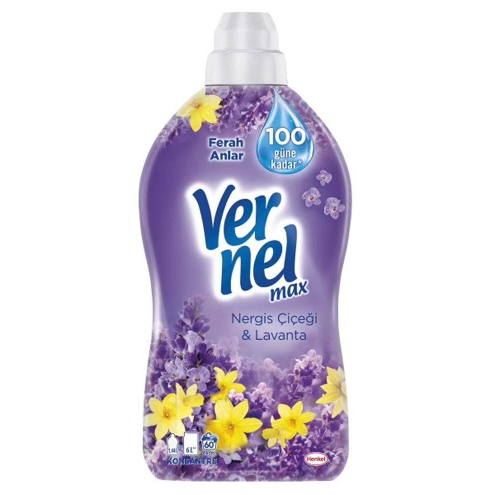 VERNEL Yumuşatıcı (1440ml) Nergiz ve Lavanta